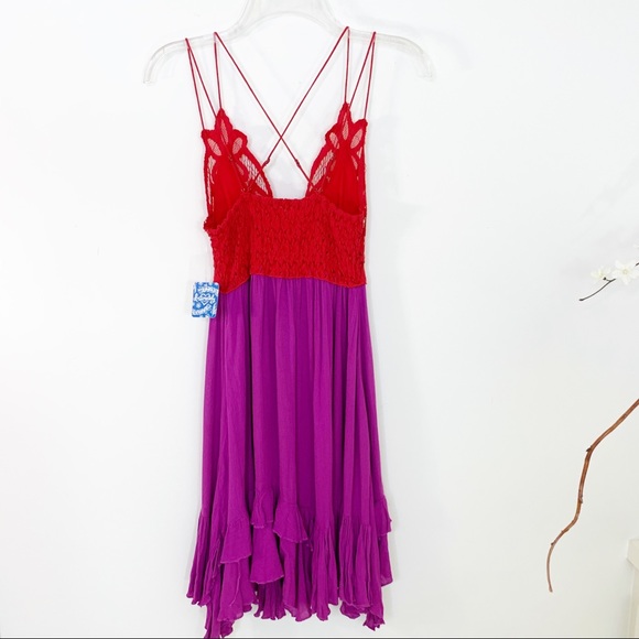 Free People Adella Lace Bodice Slip Dress NWT XS - Picture 9 of 14